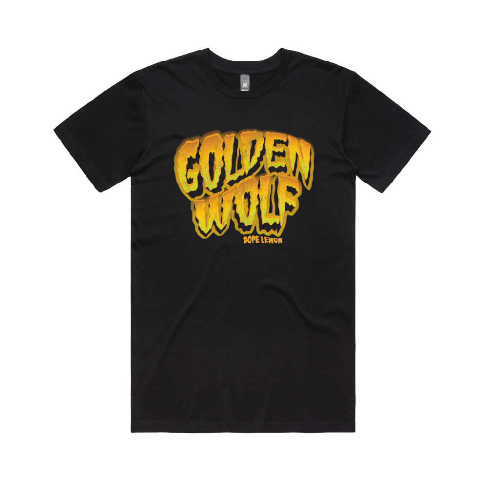 Golden Wolf Black T-shirt